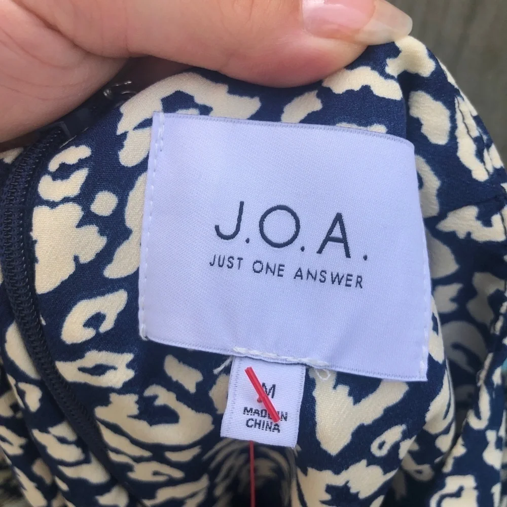 J.O.A LEOPARD PRINT COCKTAIL DRESS